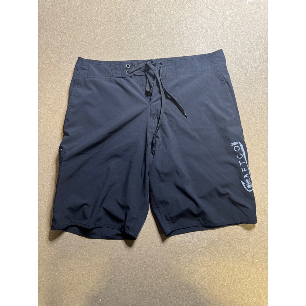 AFTCO American Fishing Tackle Co. Mens Board Shorts Black Size‎ 32